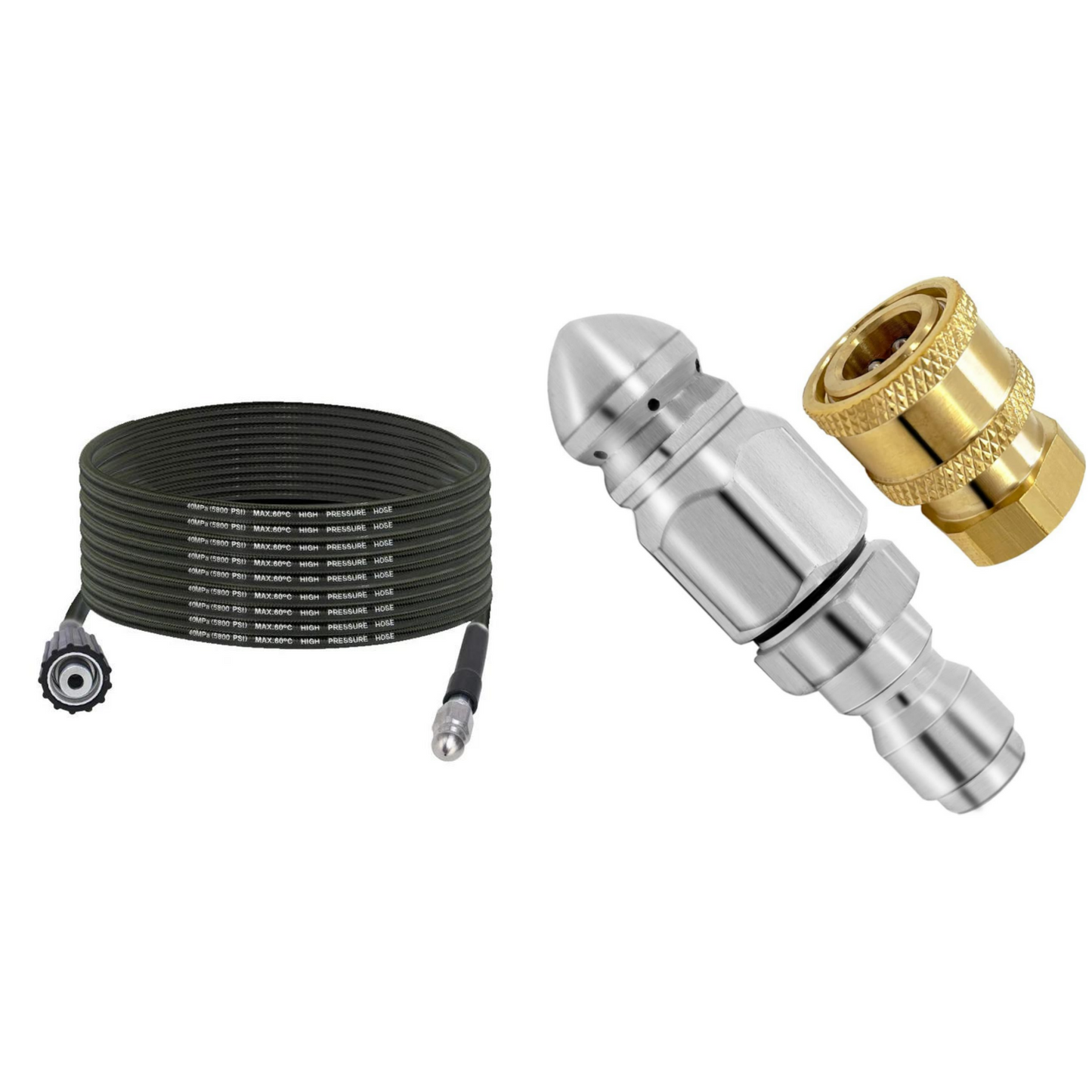 ๐ง Triple-layer burst-proof hose โ PVC & stainless steel. Universal connector, easy install. Perfect for heavy-duty cleaning! ๐ฟ๐ง
