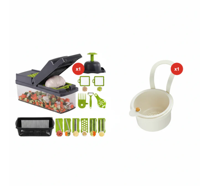 🎁 MOTHER’S DAY SALE 50% OFF!!! 🧑🍳Multi-Knife™ | Multi-function vegetable cutter | 16-piece set🥗