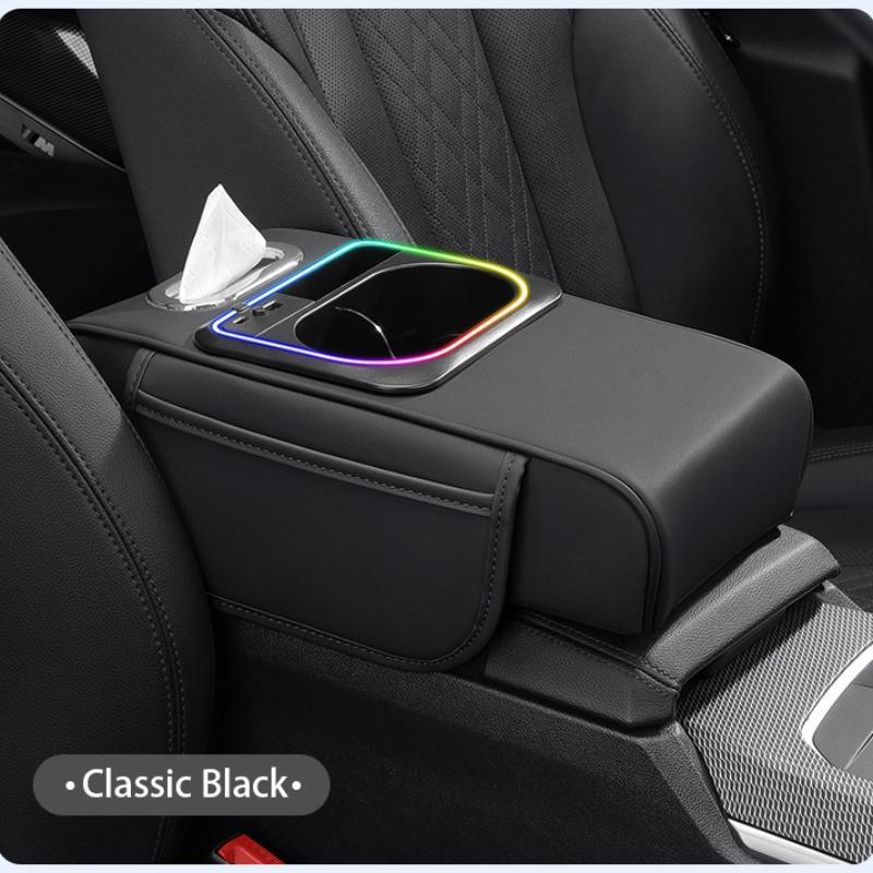 Car Armrest Organizer with USB Charging Ports