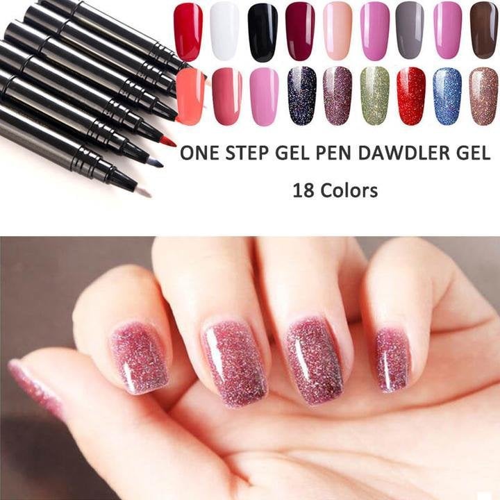 💅🌸Limited Time Buy 1 Get 1 Free ! ✨One Step Nail Gel Pen🎨Free handheld mini UV nail lamp💡