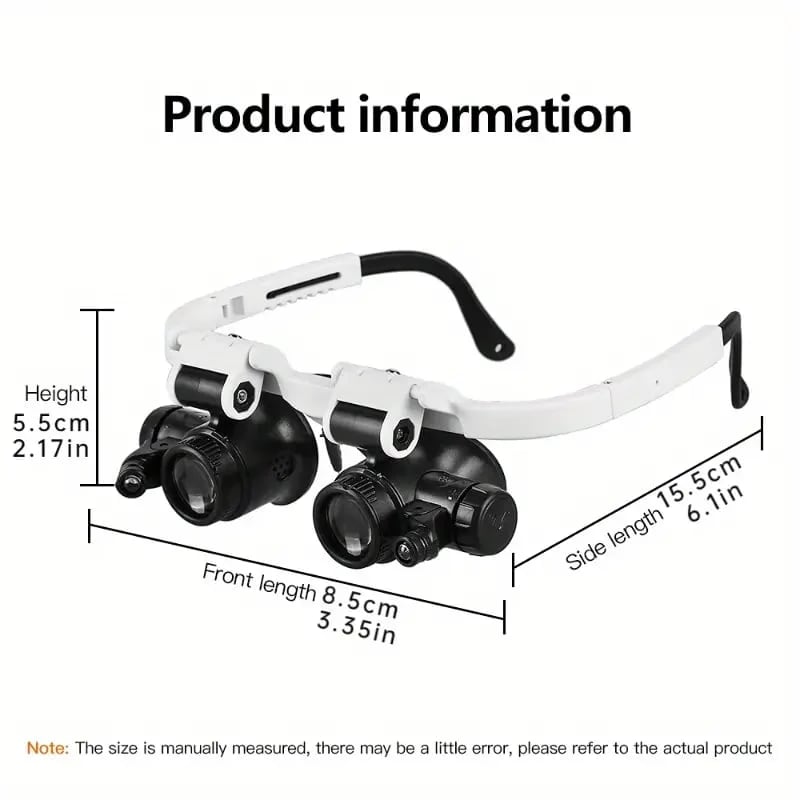 🌟 2026 Clarity Revolution | Adjustable Head Magnifier with Light | 3 Zoom Levels for Details 🔍【BUY2 GET1】
