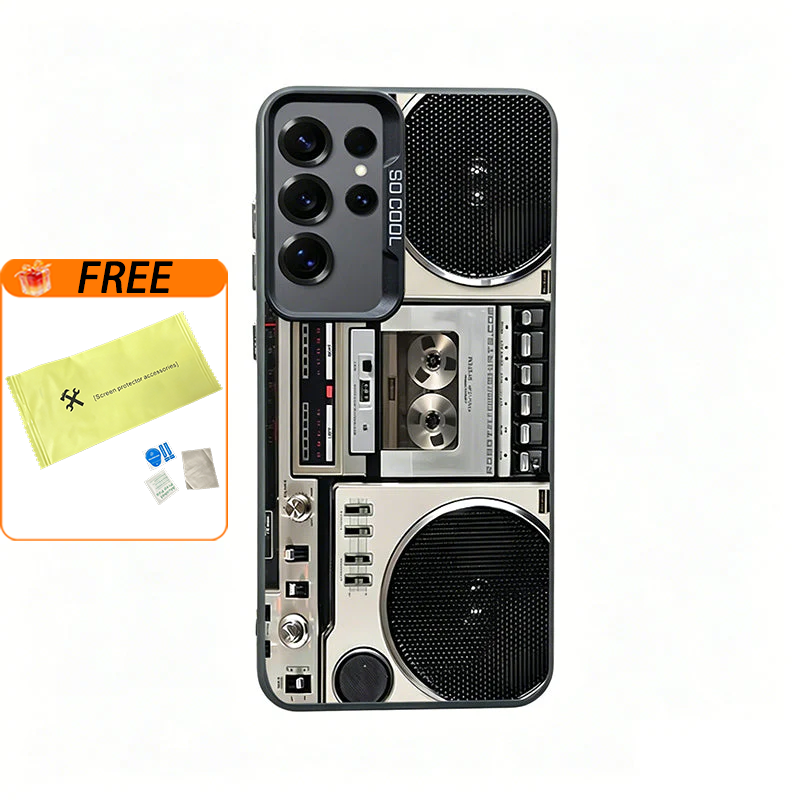 🔥Hot Sale 49% off🌟📼 Retro Cassette Player Pattern Silicone Phone Case Applicable to the iPhone/Galaxy series