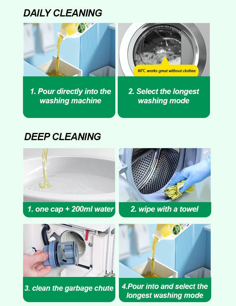 ⏳ restricted time 50% discount💥fluid antibacterial washing machine cleaner