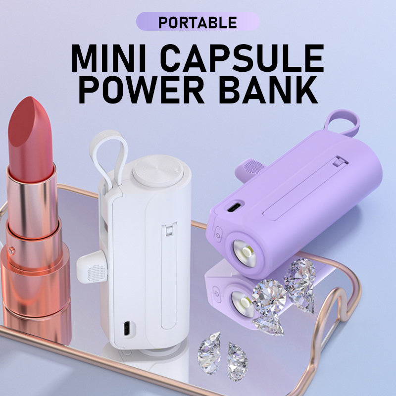 Portable Mini Capsule Power Bank