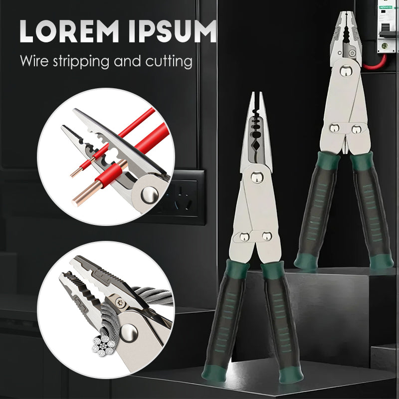 2-in-1 Dual Jaw Adjustable Wire Pliers
