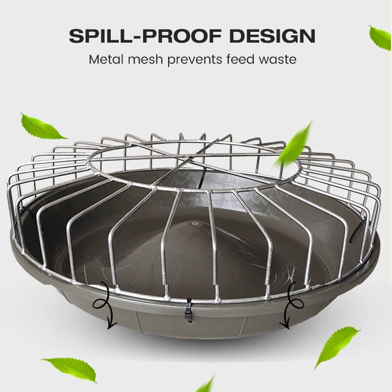 Large-Capacity Round Poultry Feed Trough
