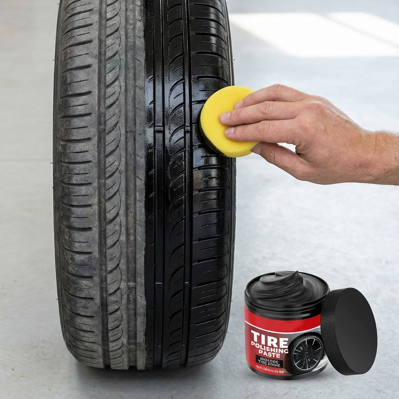 ⏳Limited-time 50% off⏰Deals-Wheel Shine Balm with Sponge Applicator🚗🩹