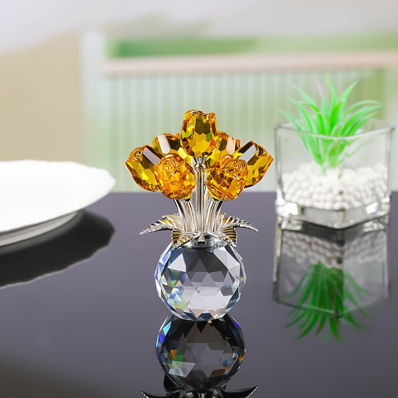 ๐ 50% OFF! ๐ Everlasting Crystal Rose in Vase โ Handcrafted Sparkling Keepsake, Fade-Resistant & Perfect Gift ๐นโจ