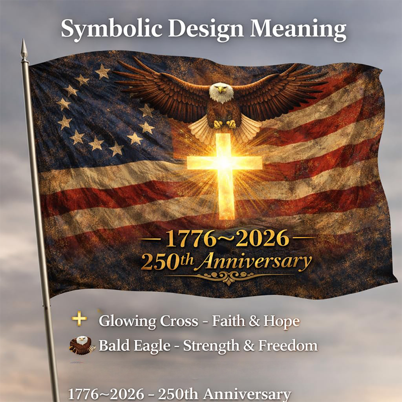 ⏰🎁250th Anniversary Commemorative Flag