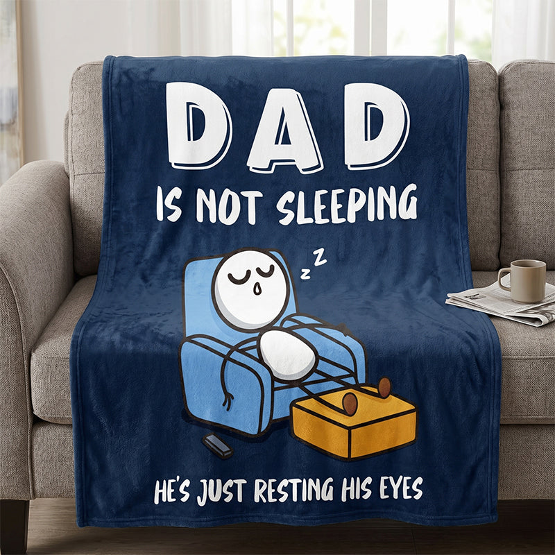 Soft Plush Throw Blanket for Dad