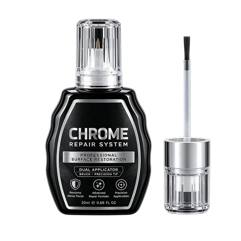 🔥BLACK FIRDAY 50% OFF SALE✨ Chrome Repair Pen – Dual-Applicator Mirror-Shine Metal Touch-Up Tool 🚗🔧