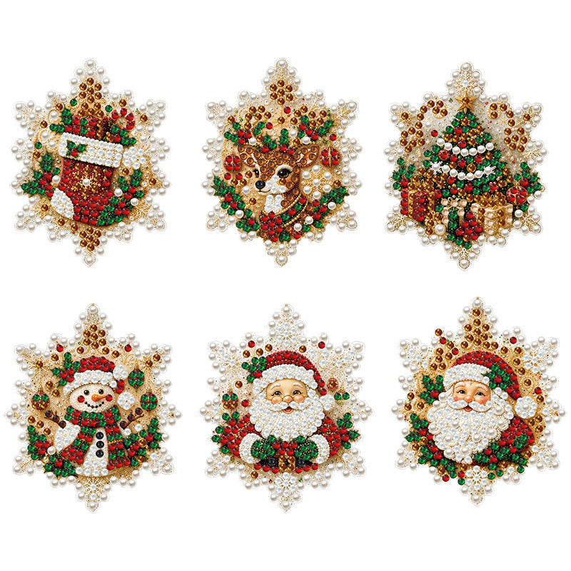 🥳2026 HOT SALE 💞50K+ SOLD! 🎄50% OFF! Christmas DIY Painting Ornaments — Make Sparkling 5D Pearl Decorations Yourself. Handmade, Unique & Full of Festive Charm!✨