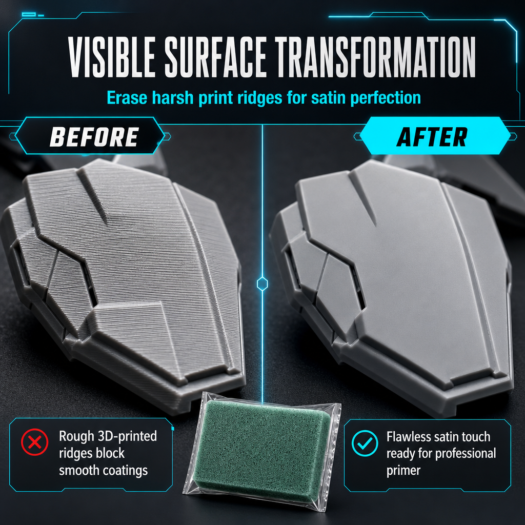 Sanding and Polishing Sponge Block for 3D Printed Models