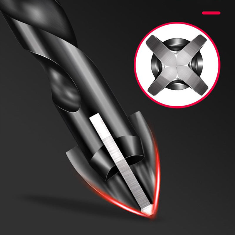 🔥Hot Sale！🔥4-edge Cross Drill Bit Set 7pcs