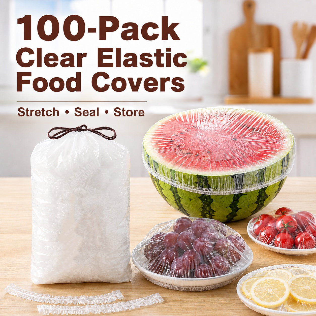 🔥Disposable Stretch Food Covers for Bowls & Plates 2