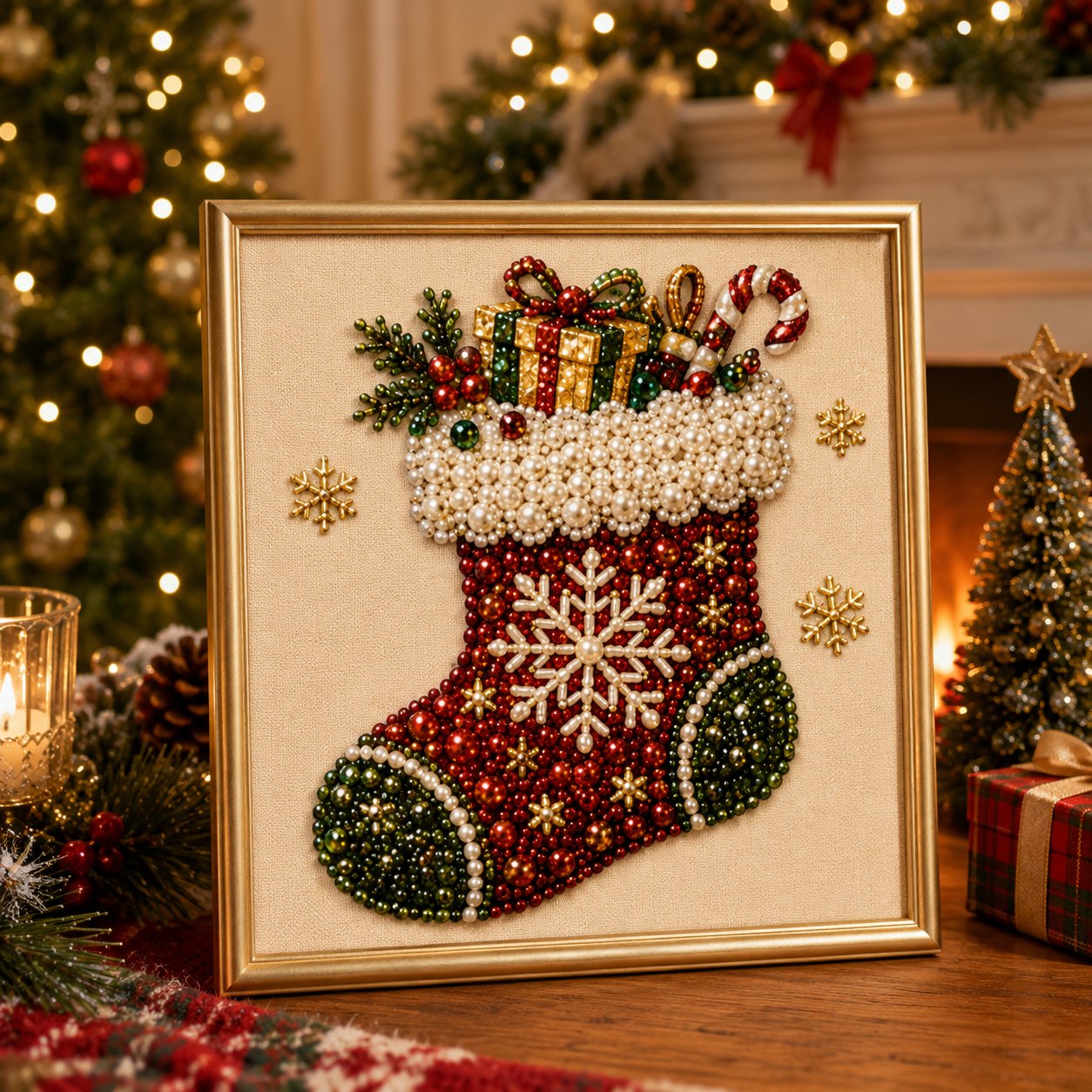 🔥LIMITED TIME 49% OFF🔥DIY Christmas Pearl Art Kit Beginner Friendly Craft