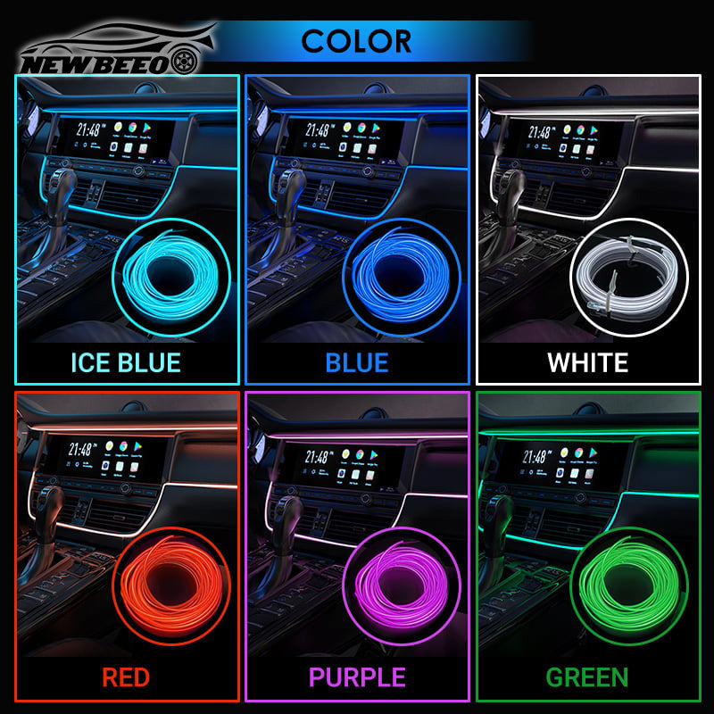 🎁50% OFF NOW!🚗Car Interior LED Atmosphere Strip💡Multi Color Options🔌USB Powered✨Easy Install Dashboard & Door Ambient Light
