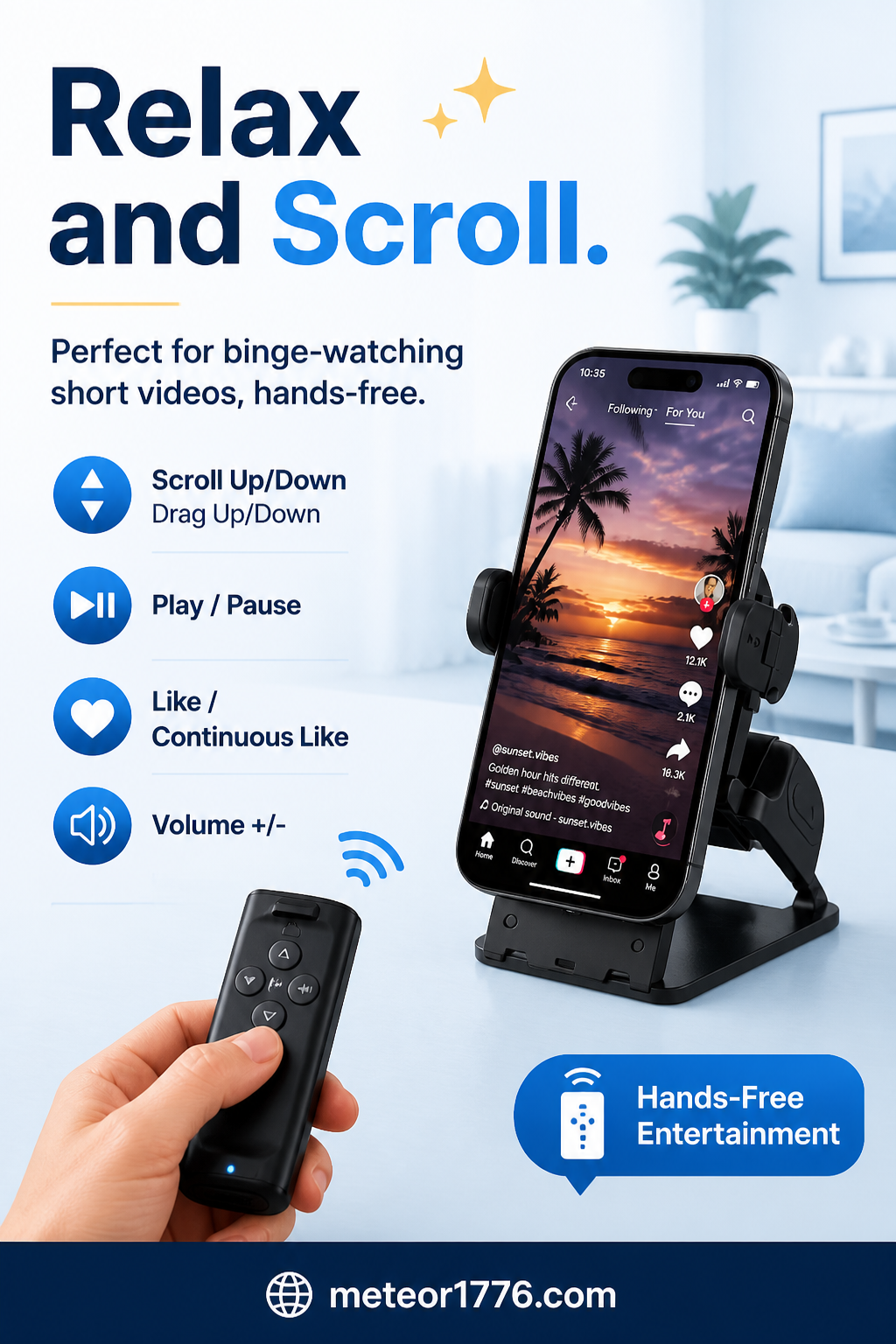 🔥Last Day Sale 50% OFF⏰🤳📷Bluetooth Camera Grip with Remote Shutter🎁