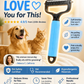 Double sided pet grooming brush