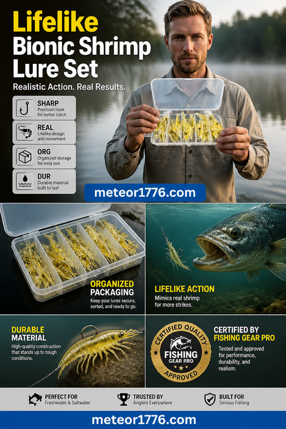 Bionic Shrimp Soft Bait Set for Fishing