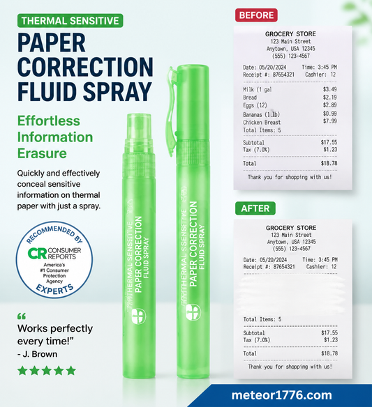 Thermal Sensitive Paper Correction Fluid Spray
