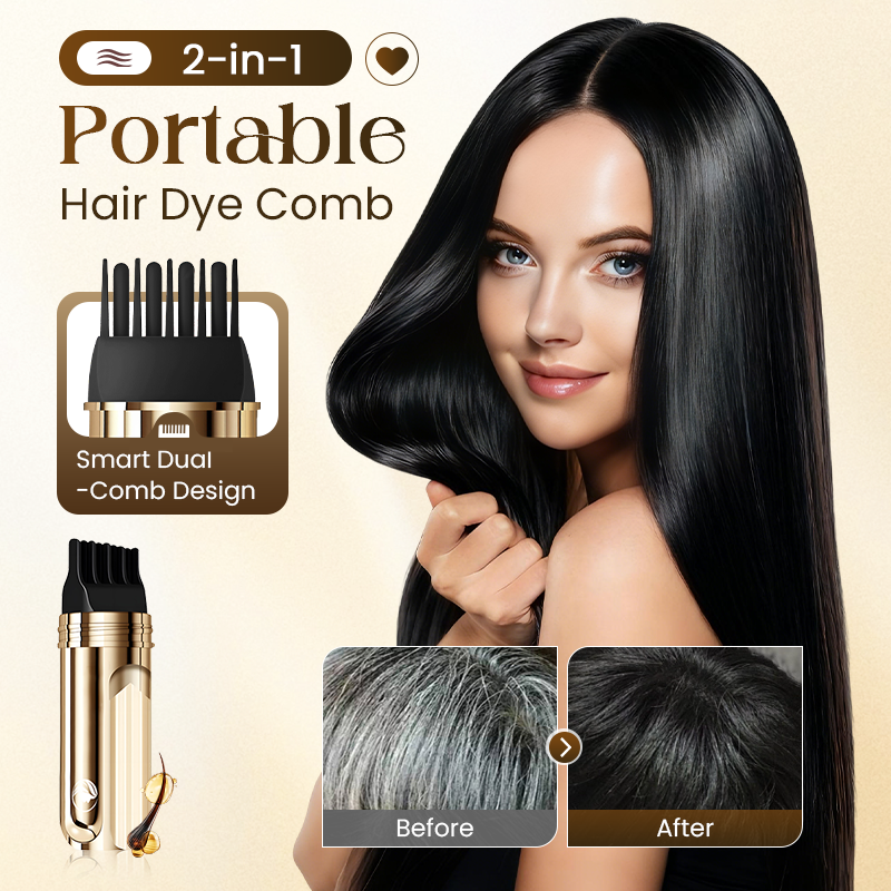 🔥Flash Sale💖2-in-1 Convenient Hair Dye Comb For Gray Hair