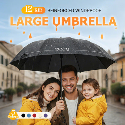 ☔✨50% OFF! 🌧️💨 12-Rib Windproof Umbrella – Large Coverage, Compact Fold & Durable Frame for Heavy Rain & Wind. Over 13,847 Dry Days Guaranteed!✨