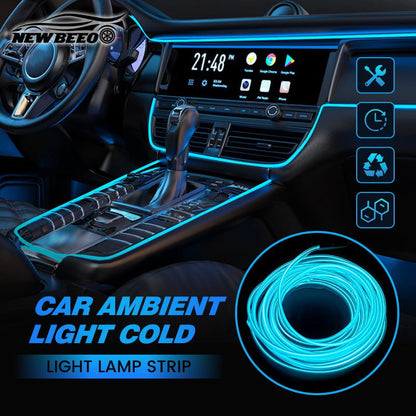 🎁50% OFF NOW!🚗Car Interior LED Atmosphere Strip💡Multi Color Options🔌USB Powered✨Easy Install Dashboard & Door Ambient Light