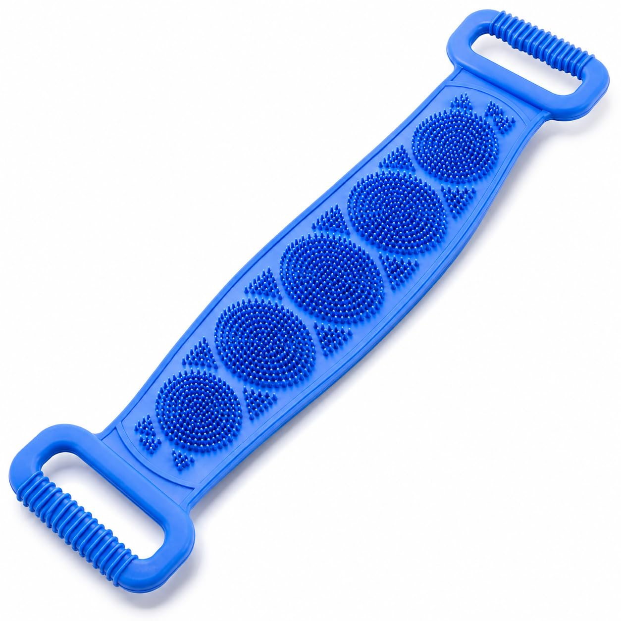 🧼Silicone Back Scrubber for Bath, Double-Sided Body Exfoliating Bath Brush with Soft Silicone Bristles