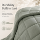 🛏️ Brushed Microfiber Comforter Set: Diamond Quilting, Moisture-Wicking, All-Season, 2 Pillowcases