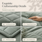 🛏️ Brushed Microfiber Comforter Set: Diamond Quilting, Moisture-Wicking, All-Season, 2 Pillowcases