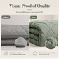 🛏️ Brushed Microfiber Comforter Set: Diamond Quilting, Moisture-Wicking, All-Season, 2 Pillowcases