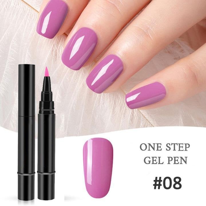 💅🌸Limited Time Buy 1 Get 1 Free ! ✨One Step Nail Gel Pen🎨Free handheld mini UV nail lamp💡