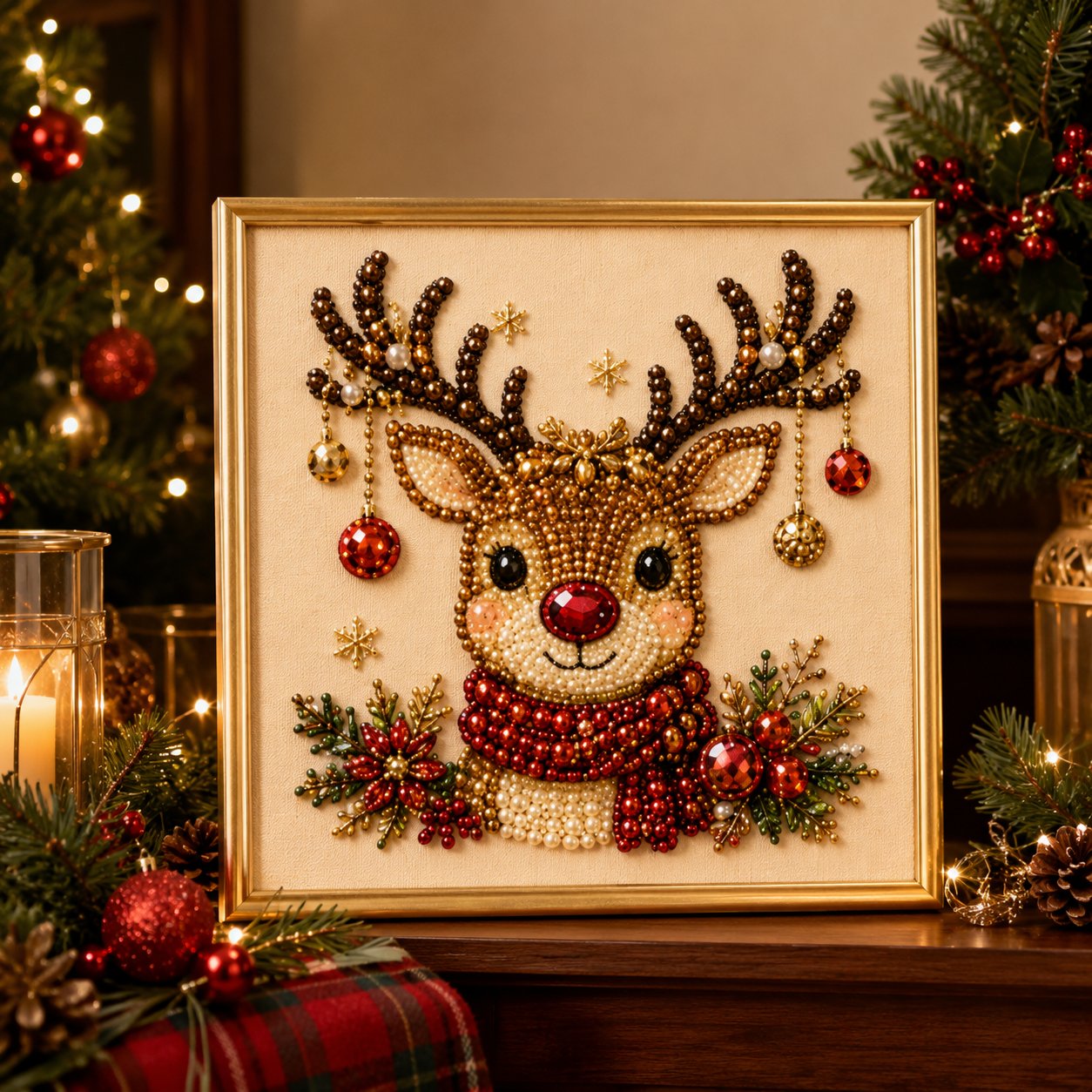 🔥LIMITED TIME 49% OFF🔥DIY Christmas Pearl Art Kit Beginner Friendly Craft