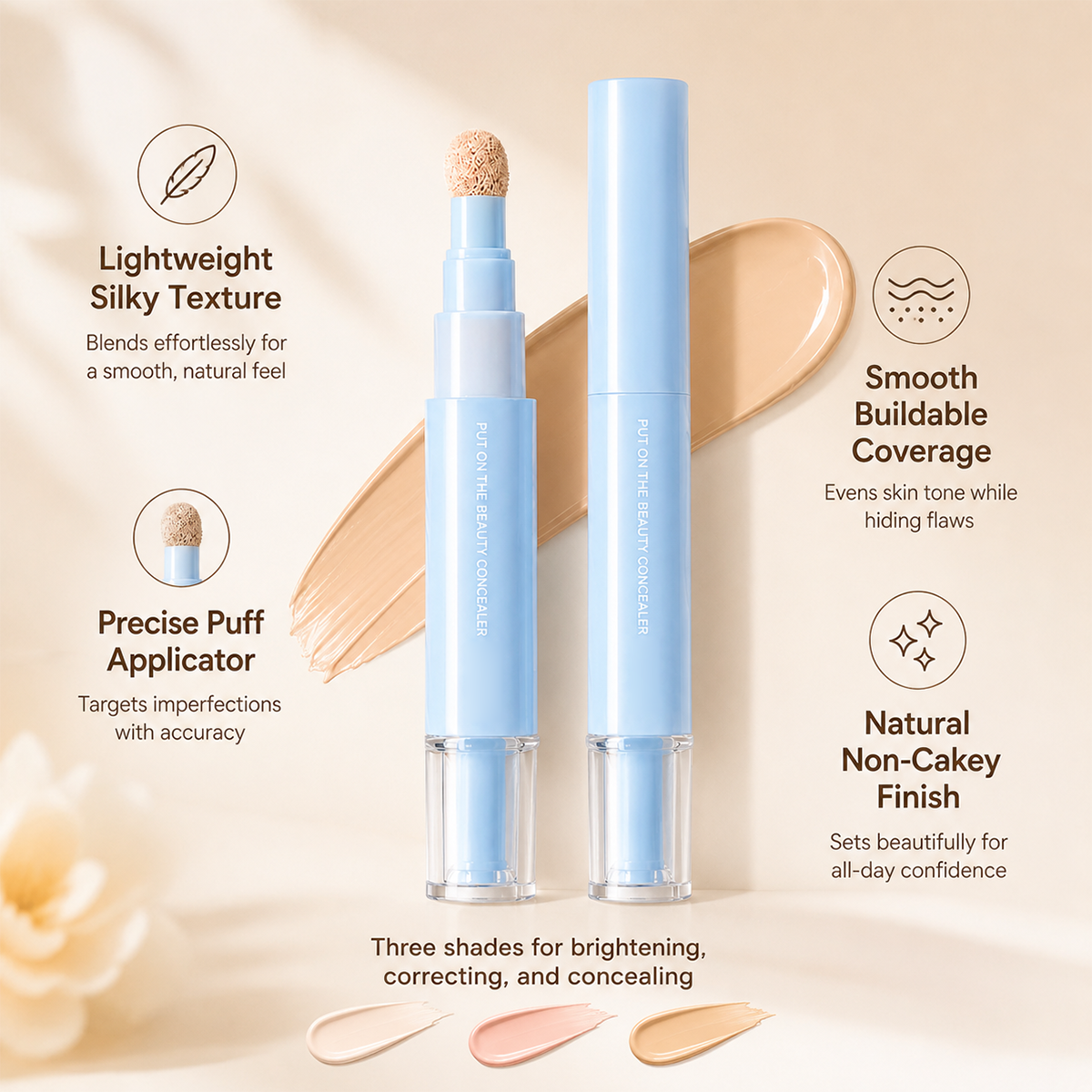 🎉 2026 Sale — Over 35,100 Sold!🎨24H Long‑Lasting Concealer & Foundation Pen ✨