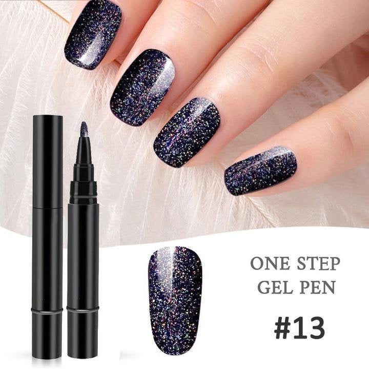 💅🌸Limited Time Buy 1 Get 1 Free ! ✨One Step Nail Gel Pen🎨Free handheld mini UV nail lamp💡