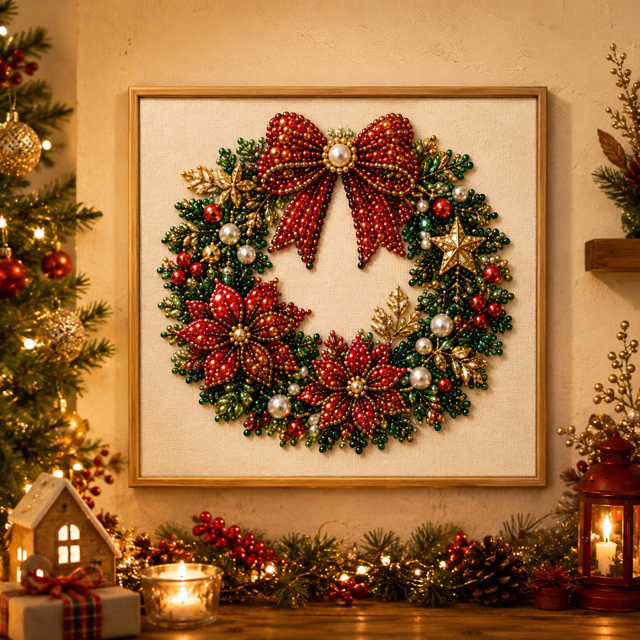🔥LIMITED TIME 49% OFF🔥DIY Christmas Pearl Art Kit Beginner Friendly Craft