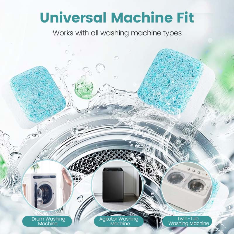 🌞 Spring into Savings: 50% Off🔥Washing Machine Cleaner for Pet Homes - Powerful Dander & Grime Remover | 12 Tablets for Monthly Maintenance