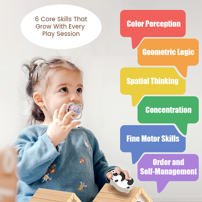 🎁🎄Christmas Sale 50% OFF!🔥Wooden Magnetic Pattern Block Puzzle Set