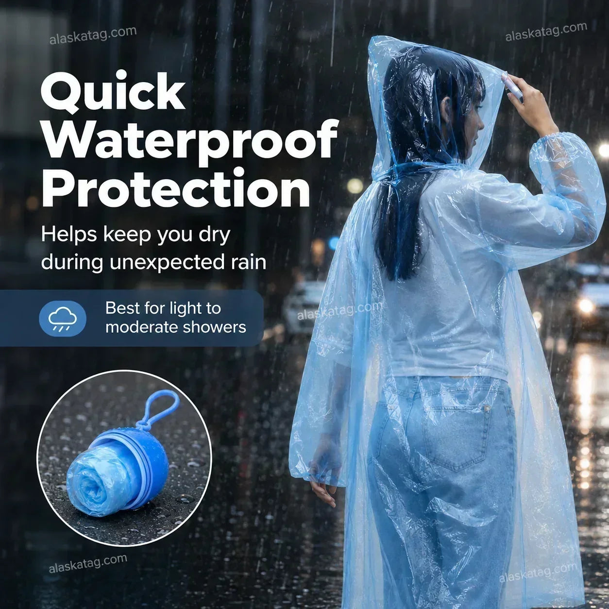🥳HOT SALE 2026🥳💞50,000+ SOLD!👵❤️ Disposable Rain Jacket in Mini Ball Shape (Buy 1, Get 1 Free)