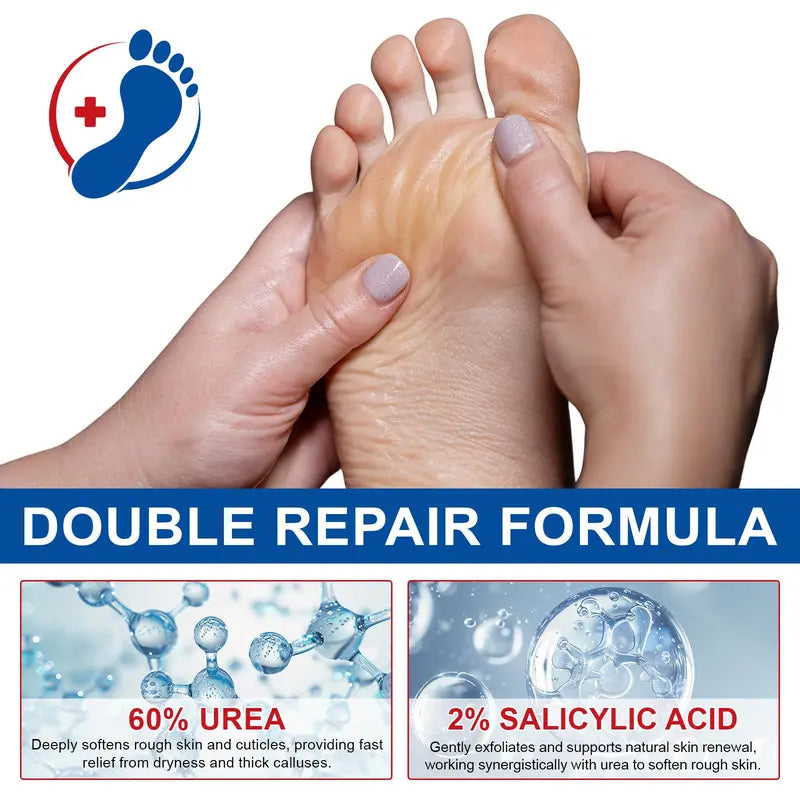 40g Urea Foot Care Stick, Moisturizing Hydrating Foot Care Cream, Intensive Repair Foot Skin Care Product for Dry Cracked Heels, Foot Dead Skin Remover