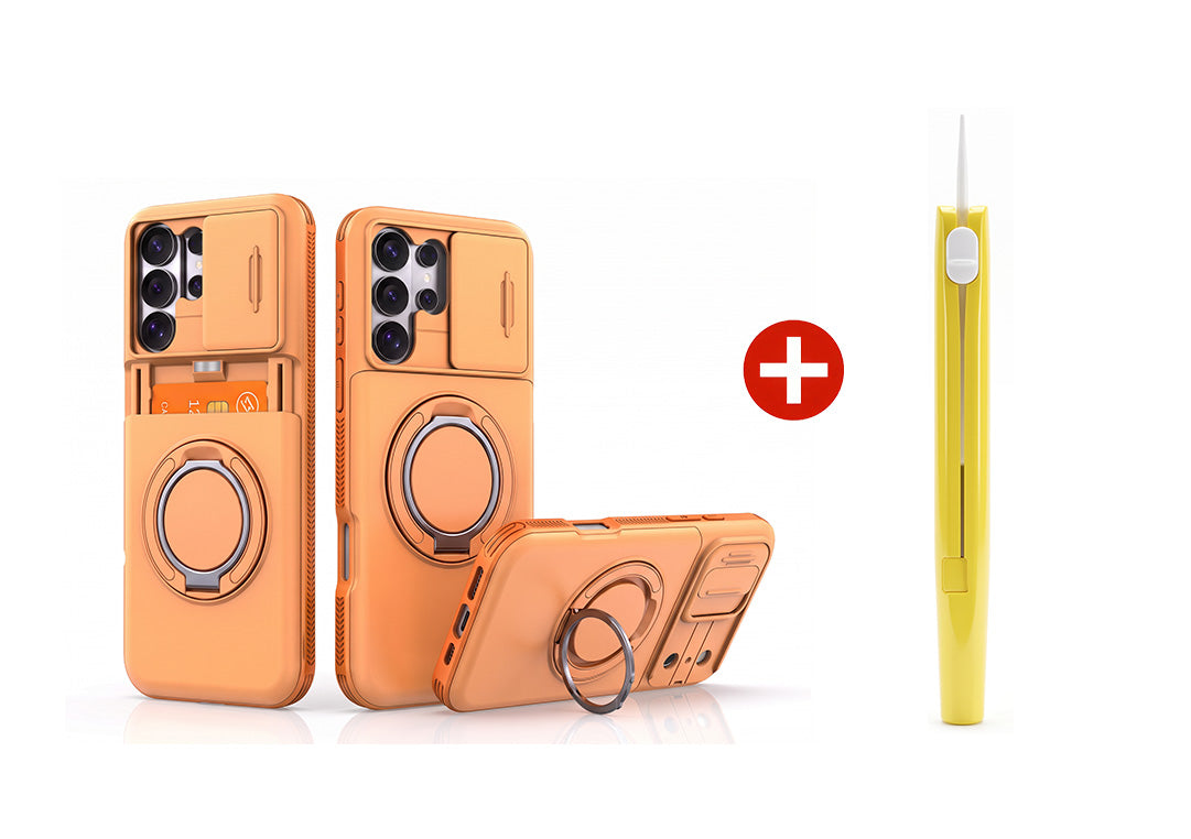 2-in-1 Shockproof Phone Case with Hidden Card Holder