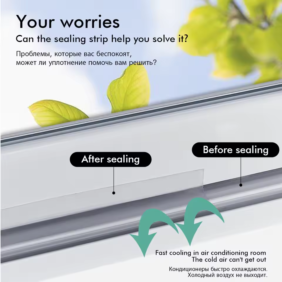 🚪🔥 BUY MORE, SAVE MORE! 5m Door Seal Strip – Keep Out Dust, Insects & Noise – Self-Adhesive, Flexible & Universal Fit ✨