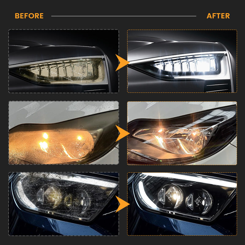180ml Professional Car Headlight Restorer with Sponge🧽🚗