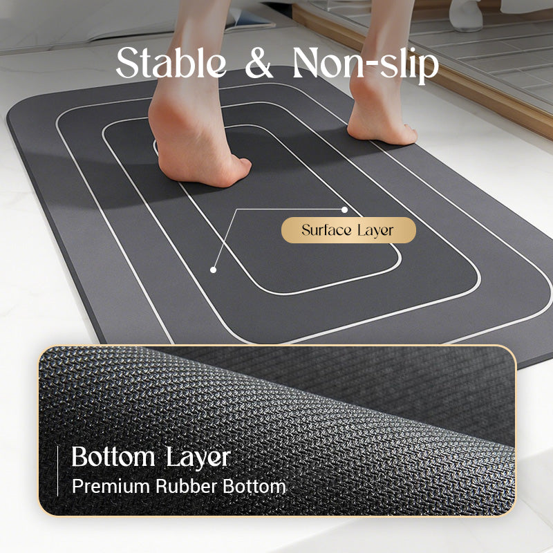 🥳Limited time hot sale🔥Non-Slip & Super Absorbent Floor Rugs🦶