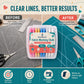 Clear Line Fabric Chalk✂️ Clear marking for sewing & tailoring, easy wipe off without damaging fabrics.