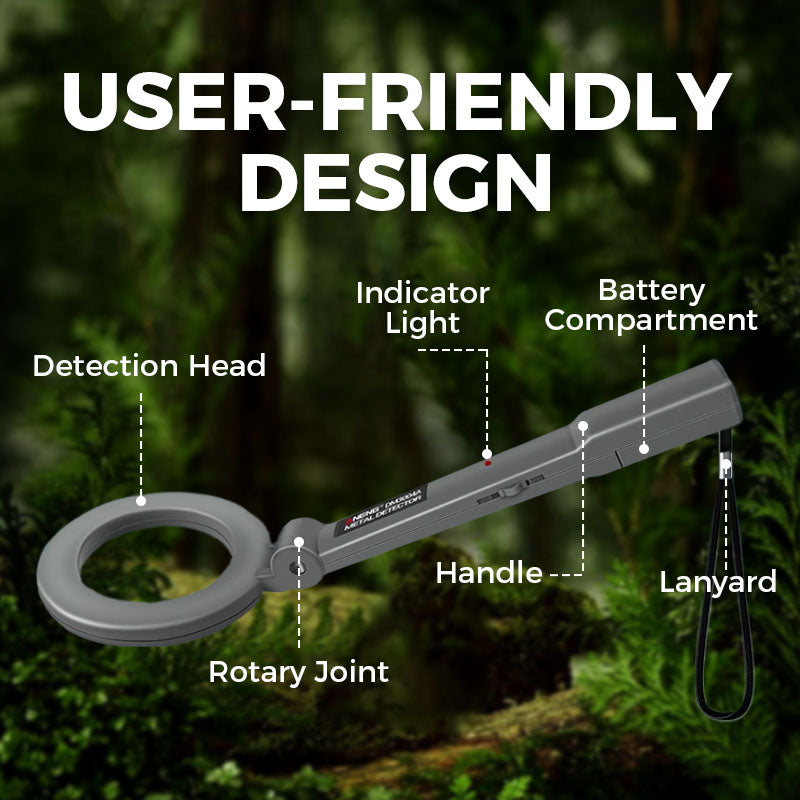 🥳2026 HOT SALE🥳💞50K+ SOLD!🔎💎 50% OFF! 360° Handheld Detector – High sensitivity for gold, rings & coins. Lightweight design, easy for seniors. Start your treasure hunting adventure now. 🧭🕊️