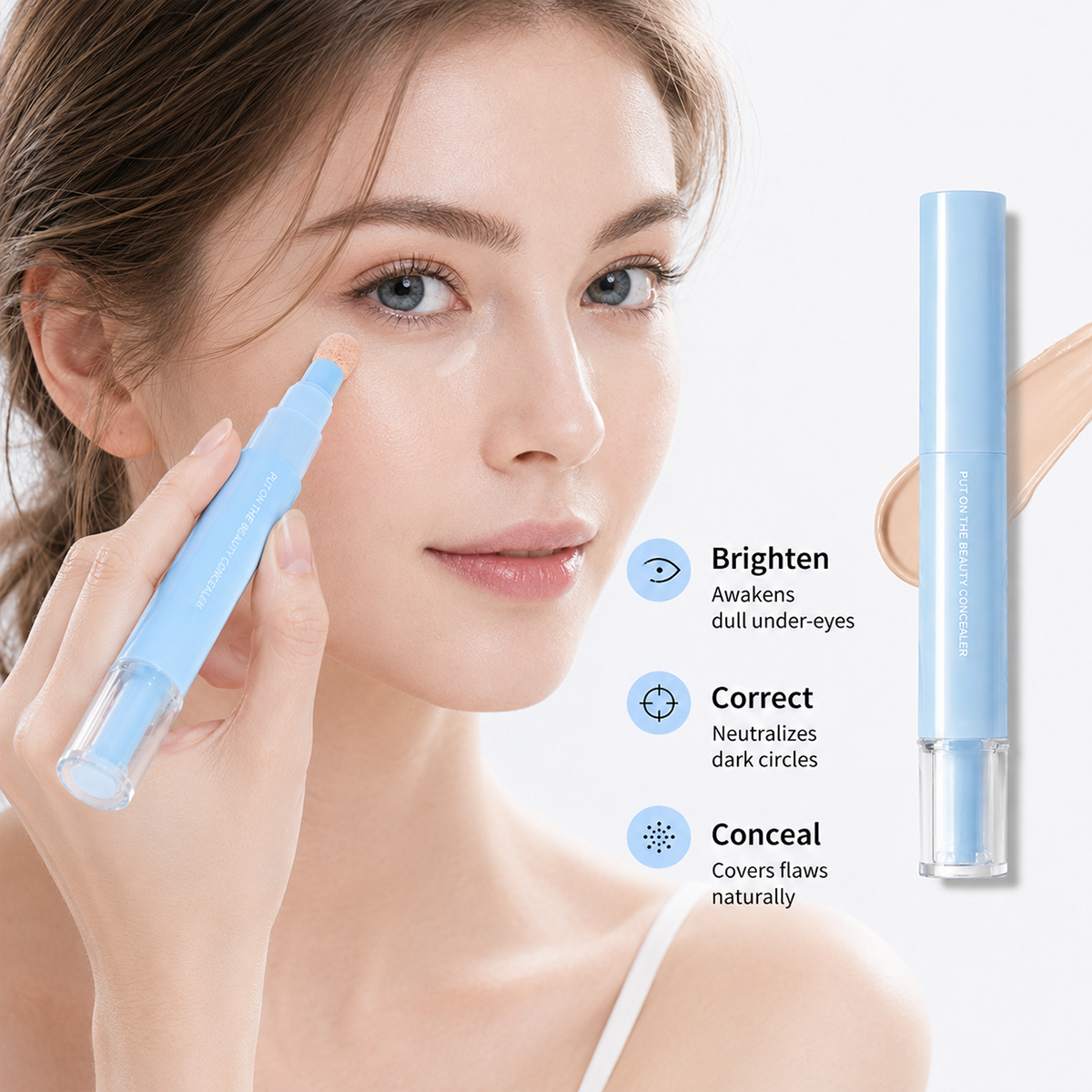 🎉 2026 Sale — Over 35,100 Sold!🎨24H Long‑Lasting Concealer & Foundation Pen ✨