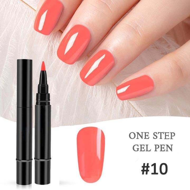 💅🌸Limited Time Buy 1 Get 1 Free ! ✨One Step Nail Gel Pen🎨Free handheld mini UV nail lamp💡