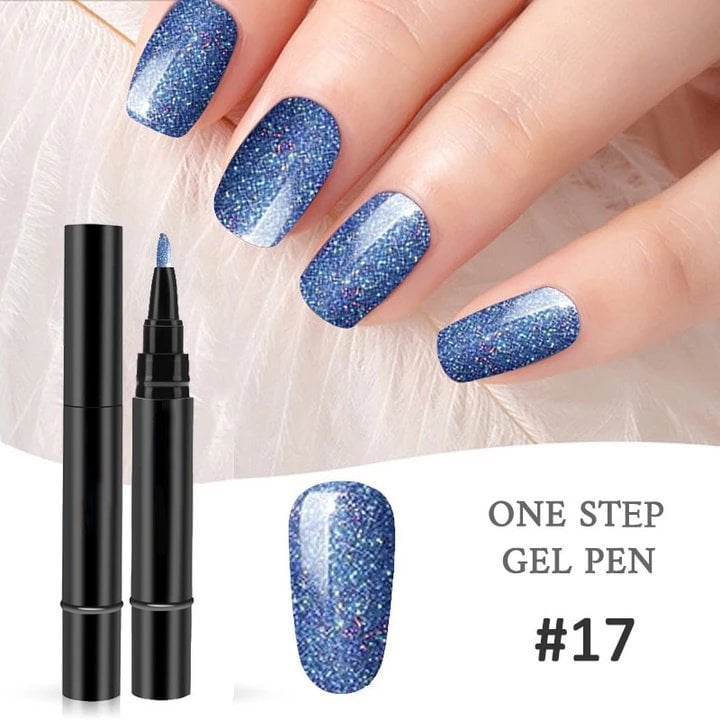 💅🌸Limited Time Buy 1 Get 1 Free ! ✨One Step Nail Gel Pen🎨Free handheld mini UV nail lamp💡